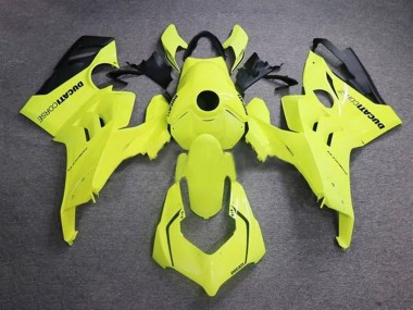 Carénages Moto Ducati Panigale V4 V4S 2020-2021 - Jaune Néon Noir Brillant Corse Vendre