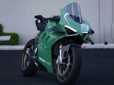 Carénages Moto Ducati Panigale V4 V4S 2020-2021 - Vert Mat Blanc Vendre