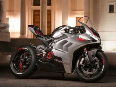Carénages Moto Ducati Panigale V4 V4S 2020-2021 - Argent Rouge Noir Vendre