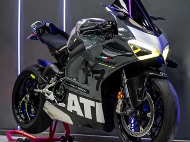 Carénages Moto Ducati Panigale V4 V4S 2020-2021 - Gris Blanc Jaune Noir Vendre
