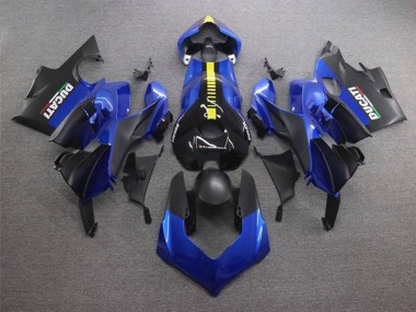 Carénages Moto Ducati Panigale V4 V4S 2020-2021 - Bleu Jaune Noir Mat Vendre