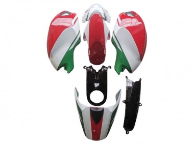 Carénages Moto Ducati Monster 696 796 1100 1100S 2008-2012 - Blanc Rouge Vert Vendre