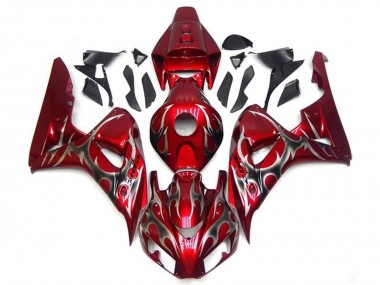 Carénages Moto Honda CBR1000RR 2006-2007 - Rouge Argent Tribal Vendre