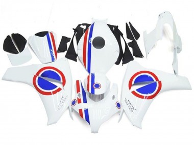 Carénages Moto Honda CBR1000RR 2008-2011 - Blanc Rouge Bleu Bande Vendre