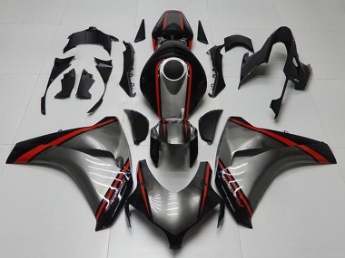 Carénages Moto Honda CBR1000RR 2008-2011 - Gris Rouge Noir Brillant Bande Vendre