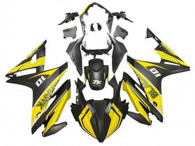 Carénages Moto Honda CBR500R 2016-2018 - Jaune Noir Mat Vendre