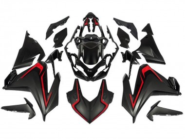 Carénages Moto Honda CBR500R 2019-2021 - Noir Mat Rouge Vendre