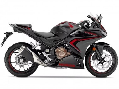 Carénages Moto Honda CBR500R 2019-2021 - Noir Mat Rouge Noir Vendre