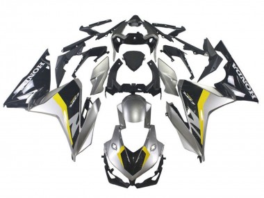 Carénage Moto Honda CBR500R 2019-2021 - Argent Noir Brillant Jaune Vendre