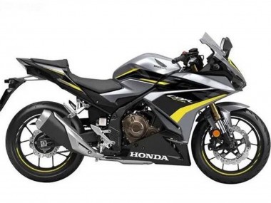 Carénages Moto Honda CBR500R 2019-2021 - Argent Noir Brillant Jaune Vendre