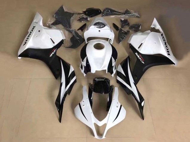 Carénage Moto Honda CBR600RR 2013-2026 - Blanc Noir Brillant
