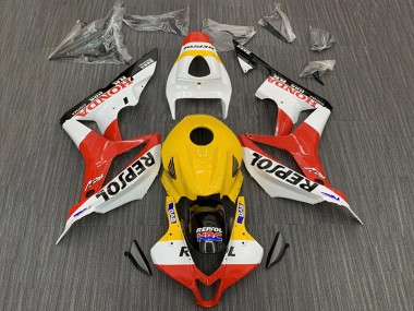 Carénages Moto Honda CBR600RR 2007-2008 - Jaune Blanc Rouge Noir Brillant Repsol HRC Vendre
