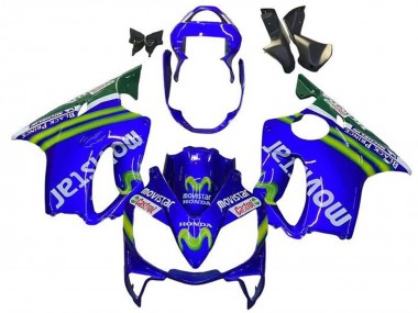 Carénages Moto Honda CBR600 F4i 2001-2003 - Bleu Vert Blanc MoviStar Vendre