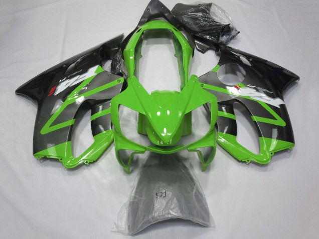 Carénages Moto Honda CBR600 F4i 2004-2007 - Vert Gris Noir Brillant