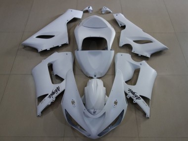Carénages Moto Kawasaki ZX6R 2005-2006 - Matte Blanc Vendre