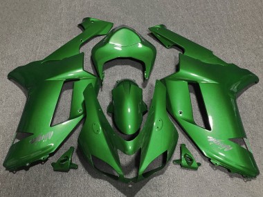 Carénages Moto Kawasaki ZX6R 2007-2008 - Vert Chrome Vendre