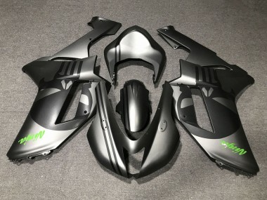 Carénages Moto Kawasaki ZX6R 2007-2008 - Argent Mat Noir Mat Crâne Vendre