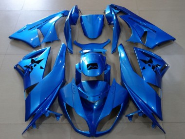 Carénages Moto Kawasaki ZX6R 2007-2008 - Bleu Métallisé Vendre
