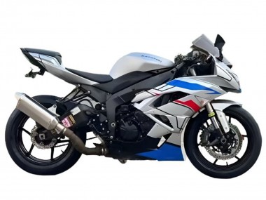 Carénages Moto Kawasaki ZX6R 2009-2012 - Blanc Bleu Rouge Noir Vendre