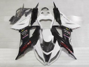 Carénages Moto Kawasaki ZX6R 2013-2018 - Blanc Noir Rouge RSS Vendre