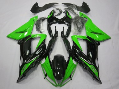 Carénages Moto Kawasaki ZX6R 2013-2018 - Vert Noir Brillant Vendre