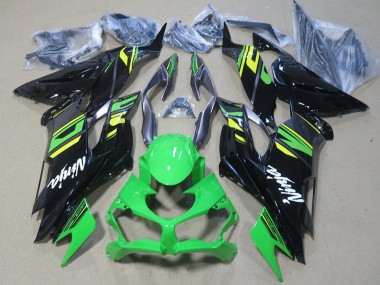 Carénages Moto Kawasaki ZX6R 2019-2022 - Vert Jaune Noir Brillant Vendre