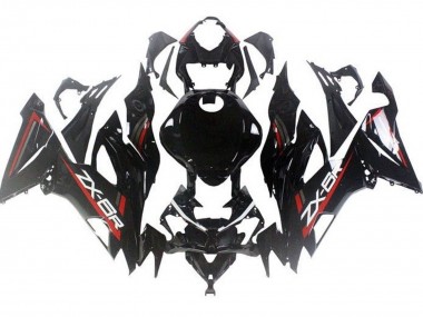 Carénages Moto Kawasaki ZX6R 2019-2022 - Noir Brillant Rouge Vendre