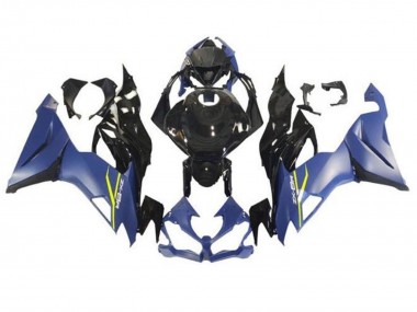 Carénages Moto Kawasaki ZX6R 2019-2022 - Bleu Mat Noir Brillant Vendre
