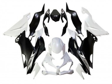 Carénages Moto Kawasaki ZX6R 2019-2022 - Blanc Noir Mat Vendre