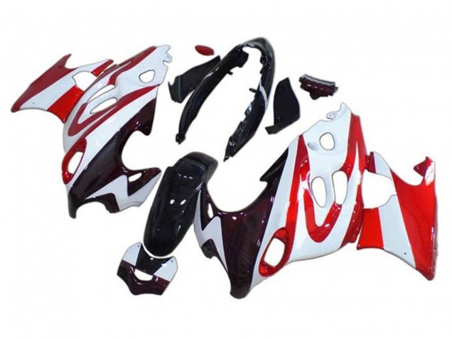 Carénages Moto Suzuki GSX600F/GSX750F 2004-2006 - Noir Brillant Blanc Rouge