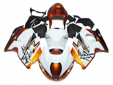 Carénages Moto Suzuki GSXR1000 1996-2007 - Blanc Orange Noir Vendre
