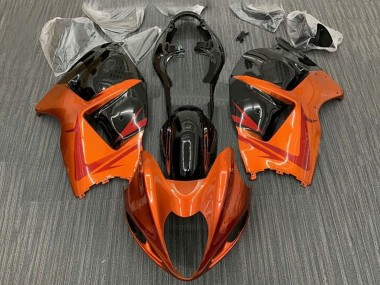 Carénages Moto Suzuki GSXR1000 1996-2007 - Orange Noir Rouge Vendre