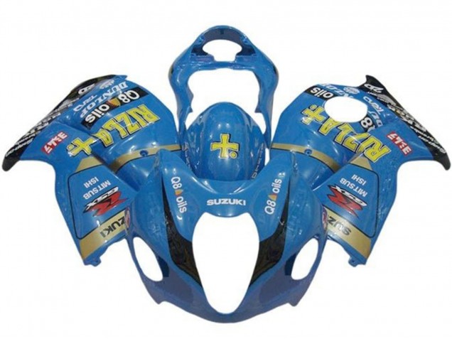 Carénages Moto Suzuki GSXR 1300 Hayabusa 1996-2007 - Bleu Or Noir Rizla