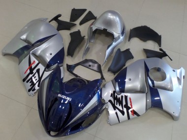 Carénages Moto Suzuki GSXR1000 1996-2007 - Argent Bleu Foncé Vendre