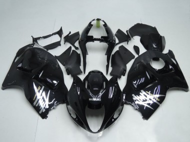 Carénages Moto Suzuki GSXR1000 1996-2007 - Noir Brillant Blanc Décalque Vendre