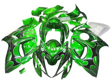 Carénages Moto Suzuki GSXR 1300 Hayabusa 2008-2020 - Vert Noir Tribal Vendre