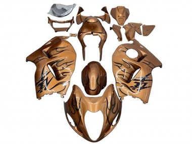 Carénages Moto Suzuki GSXR 1300 Hayabusa 2008-2020 - Bronze Noir Flamme Vendre