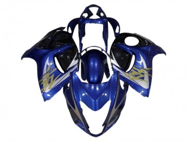 Carénages Moto Suzuki GSXR 1300 Hayabusa 2008-2020 - Bleu Blanc Or Vendre