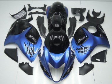 Carénages Moto Suzuki GSXR 1300 Hayabusa 2008-2020 - Noir Brillant Bleu Clair Vendre
