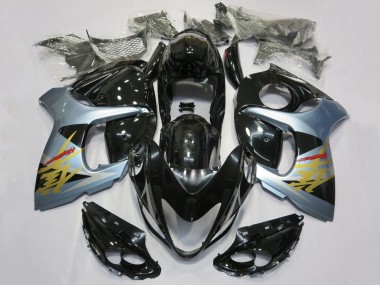 Carénages Moto Suzuki GSXR 1300 Hayabusa 2008-2020 - Noir Brillant Bleu Clair Or Vendre