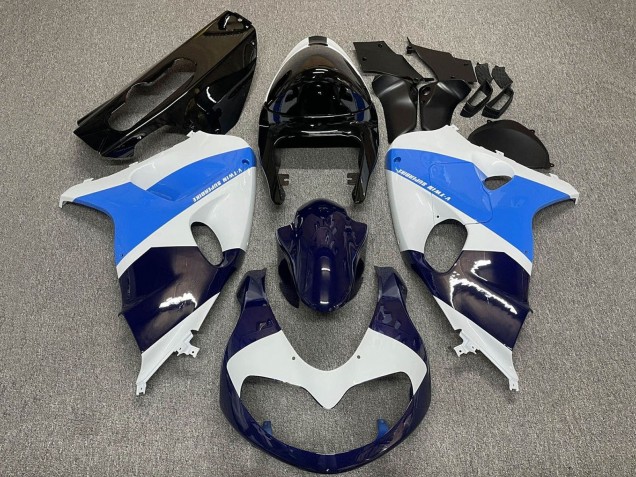 Carénages Moto Suzuki TL1000R 1998-2003 - Blanc Bleu Noir Bleu Foncé