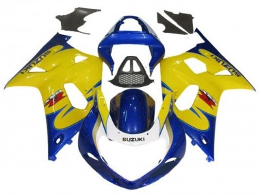Carénages Moto Suzuki GSXR1000 2000-2002 - Jaune Bleu Tribal Vendre