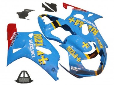 Carénages Moto Suzuki GSXR1000 2000-2002 - Bleu Jaune Rouge Rizla Vendre
