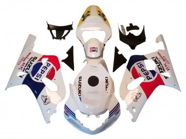 Carénages Moto Suzuki GSXR1000 2000-2002 - Blanc Rouge Bleu Pepsi Vendre