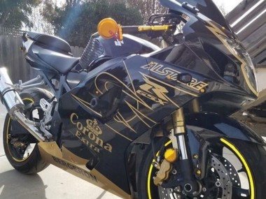 Carénages Moto Suzuki GSXR 1000 2003-2004 - Noir Or Corona Vendre