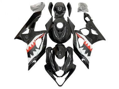 Carénages Moto Suzuki GSXR 1000 2005-2006 - Noir Blanc Rouge Requin Vendre