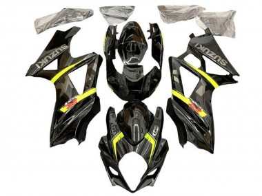 Carénages Moto Suzuki GSXR 1000 2005-2006 - Noir Jaune Gris Vendre
