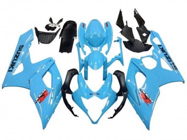 Carénages Moto Suzuki GSXR 1000 2005-2006 - Bleu Clair Noir Rouge Vendre