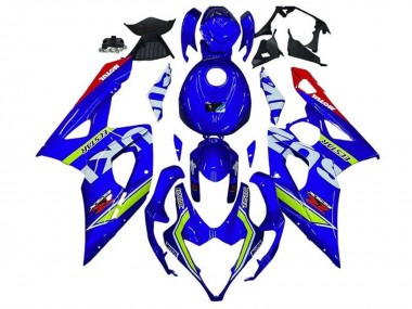 Carénages Moto Suzuki GSXR 1000 2005-2006 - Bleu Vert Blanc Rouge Vendre