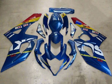 Carénages Moto Suzuki GSXR 1000 2005-2006 - Bleu Blanc Jaune Rouge Vendre